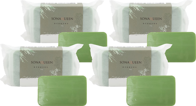 香艾芙蓉淨潔皂, 200g, 4入