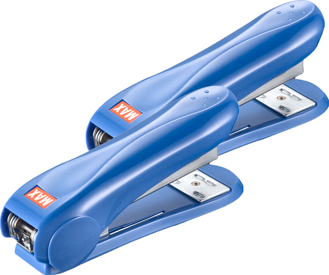 MAX 美克司 新型釘書機 HD-50R, 藍色, 2個