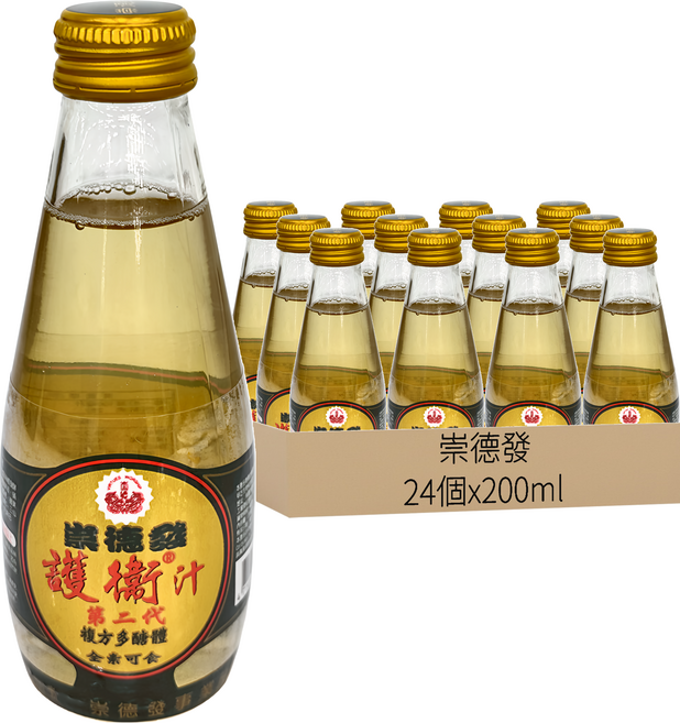 崇德發 二代多醣體護衛汁, 200ml, 24個