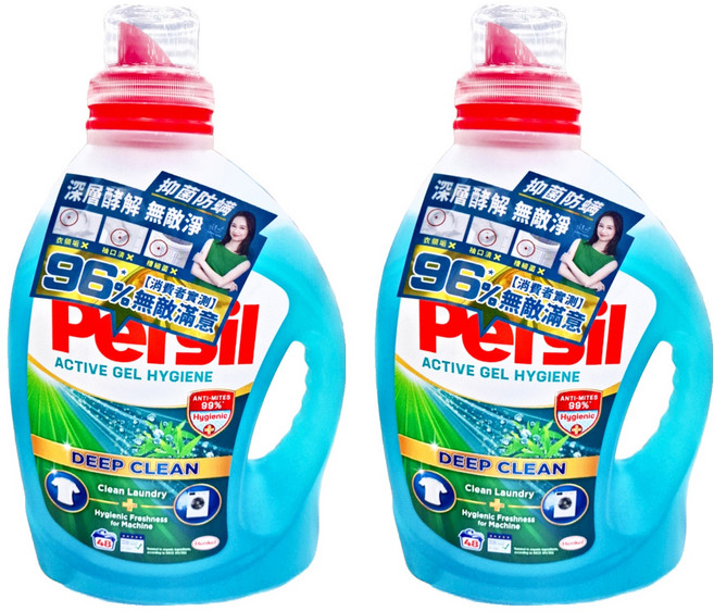 Persil 寶瀅 台灣公司貨 深層酵解洗衣凝露除菌防蟎, 2.2L, 1入, 2罐