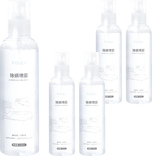 FaSoLa 天然植物除蟎噴霧 250ml, 5瓶