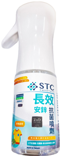 STC 氧化鋅衣物長效抗菌噴霧 衣物/寵物用具適用, 200ml, 1瓶