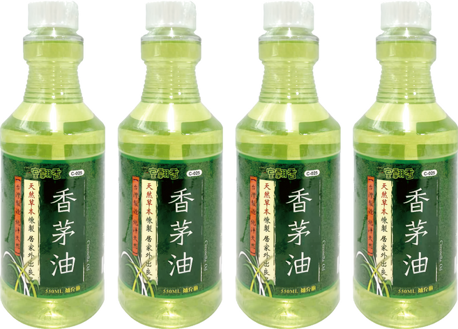 室翲香 香茅油 補充瓶, 4瓶