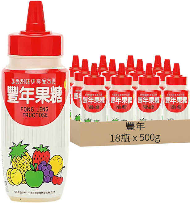 豐年 90%果糖 單糖·單純, 500g, 18瓶