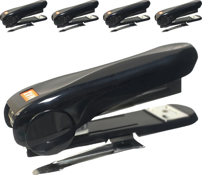 MAX 美克司 釘書機 HD-50R 帶除針器, 黑色, 5個