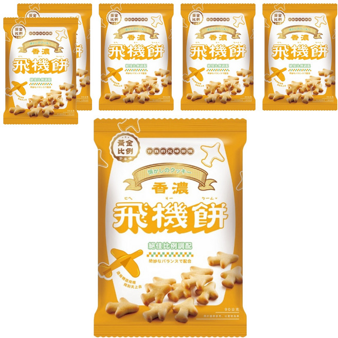 黃金比例 古早味飛機餅, 90g, 6包