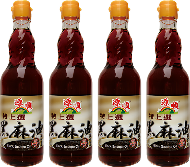源順製油 特上選黑麻油, 570ml, 4瓶