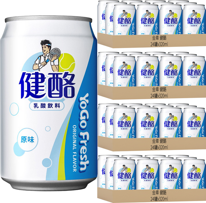 金車 健酪 乳酸飲料 原味, 320ml, 96罐