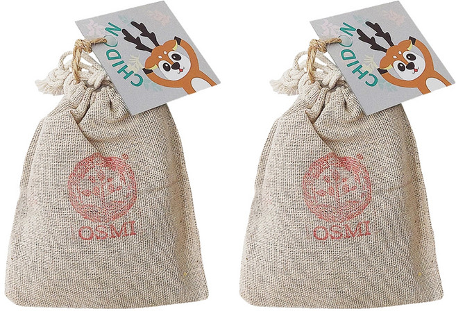 OSMI 歐絲密 沉香艾草香囊 平安納福去瘴, 25g, 2包, 木質草本香