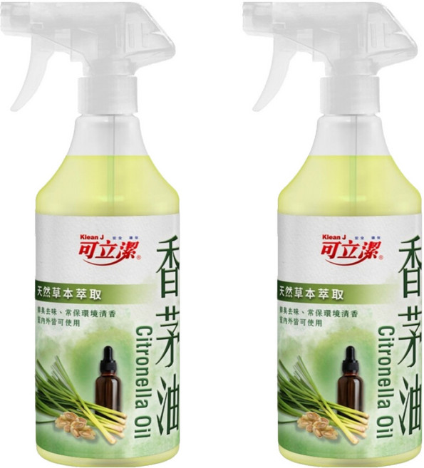 Klean J 可立潔 香茅油, 500ml, 2瓶