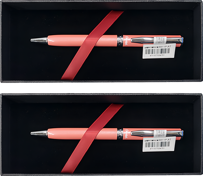Pentel 飛龍文具 金屬原子筆 B811P-AT, 粉紅色, 2盒