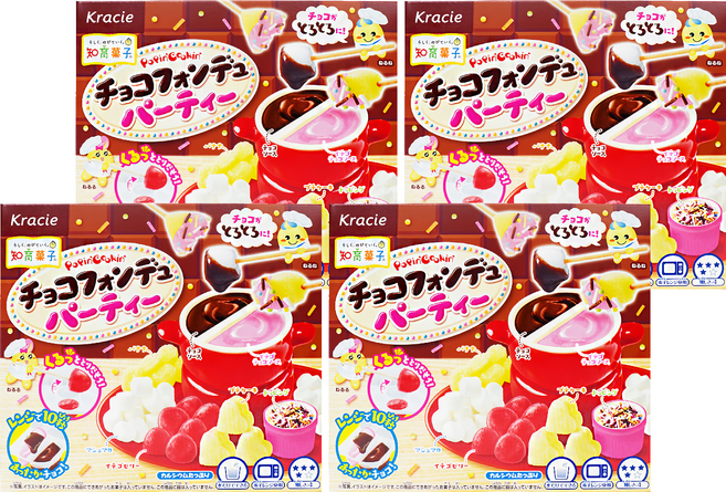 Kracie 葵緹亞 知育菓子 創意DIY 可可鍋小達人, 1份軟糖, 4盒