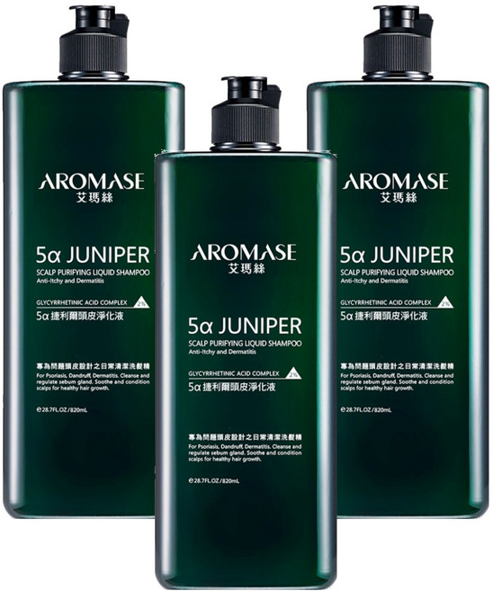 AROMASE 艾瑪絲 5a捷利爾頭皮淨化液, 820ml, 3瓶