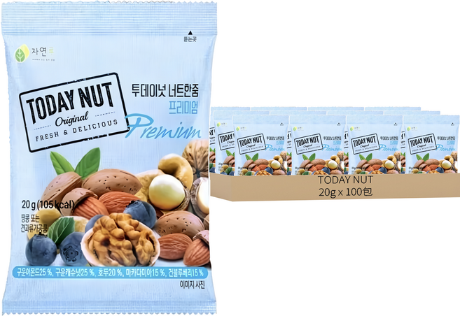 TODAY NUT 優質堅果隨身包, 100包, 20g