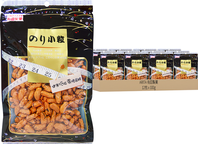 ARITA 有田製菓 海苔小粒, 100g, 12包