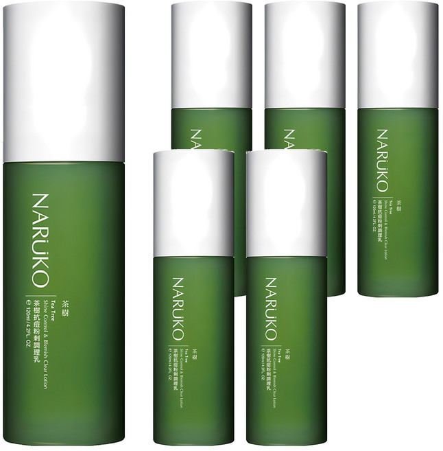 NARUKO 牛爾 台灣公司貨 茶樹 抗痘粉刺調理乳, 120ml, 6瓶