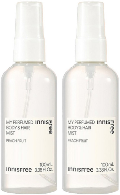 INNISFREE 台灣公司貨 我的身體髮香蜜桃噴霧, 100ml, 2瓶