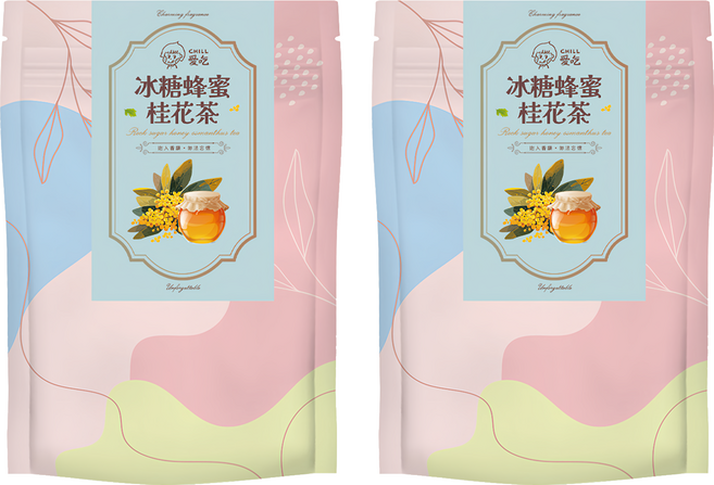CHILL 愛吃 冰糖蜂蜜桂花茶 150g, 25g, 6入, 2包
