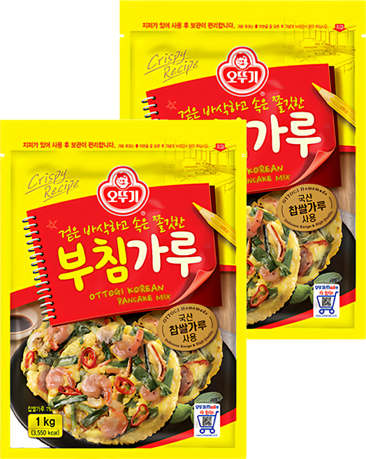OTOKI 不倒翁 韓式DIY煎餅粉, 1000g, 2包
