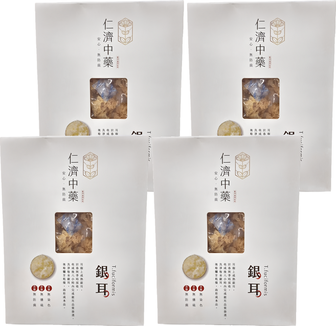 仁濟中藥 銀耳, 100g, 4包