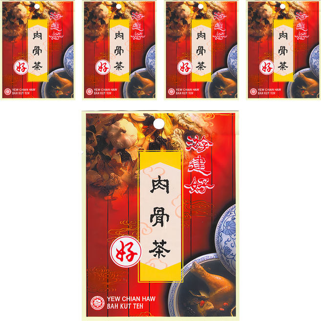 游建好 肉骨茶湯滷包 純天然中藥材調製 無添加化學物料及防腐劑, 50g, 5包