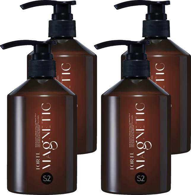 台塑生醫 FORTE Magnetic S2 柔順洗髮精, 4瓶, 500g