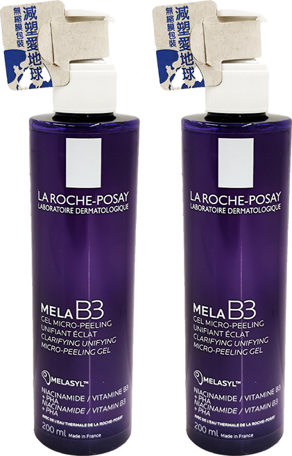 LA ROCHE POSAY 理膚寶水 MELA B3淡斑淨亮洗面露, 200ml, 2瓶