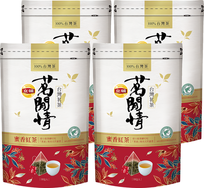 Lipton 立頓 茗閒情 蜜香紅茶, 2.8g, 18包, 4袋