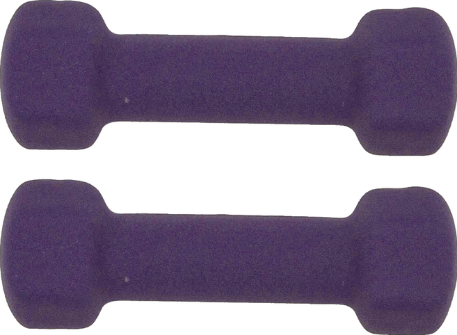 SUCCESS 成功 防滑塑身啞鈴 磨砂表面設計, 1kg, 2個