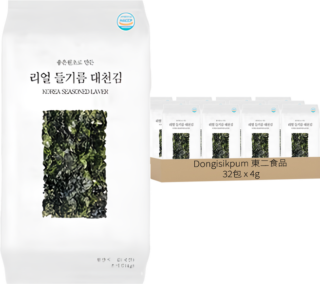 紫蘇油風味海苔, 4g, 32包