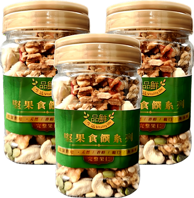 品鮮生活 松子寶綜合堅果, 360g, 3罐