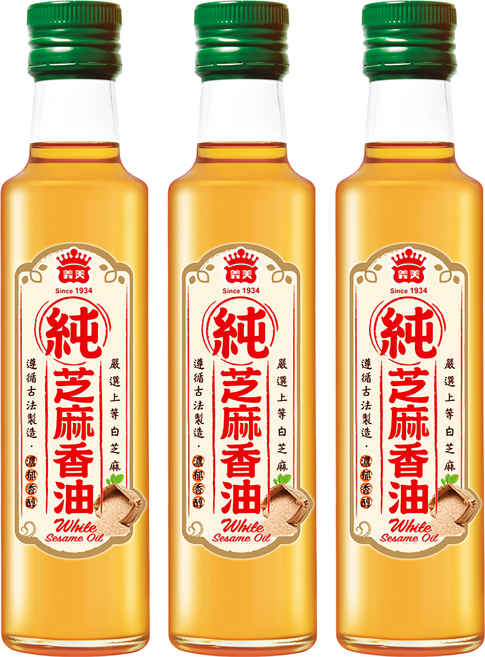 義美 100% 純芝麻香油, 250ml, 3瓶