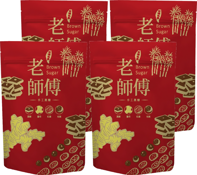 老師傅 黑糖桂花茶磚, 500g, 11個, 4袋