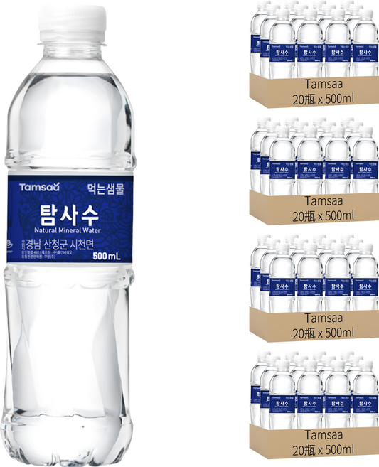 Tamsaa 天然水 500ml, 80瓶