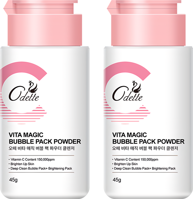 Odette 奧黛 奇肌煥白維C潔顏粉, 45g, 2瓶
