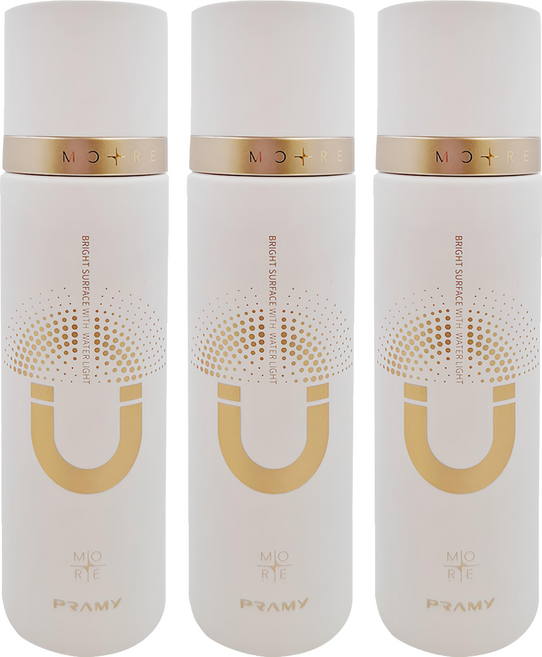 PRAMY 柏瑞美 磁吸控油定妝噴霧 水光亮面 無酒精版, 100ml, 3瓶