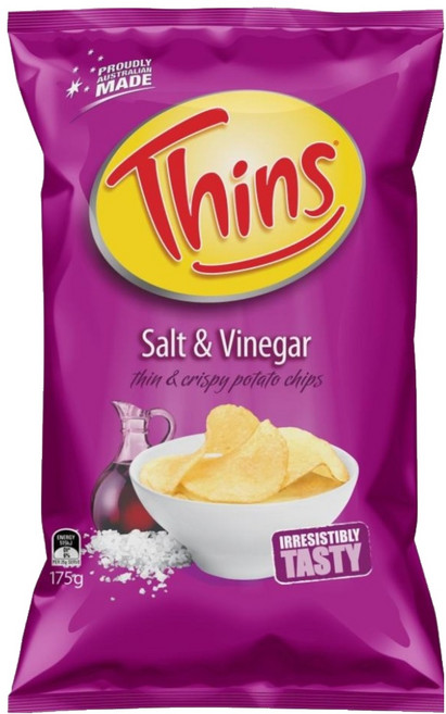 Thins 洋芋片 海鹽酸醋口味, 175g, 1包