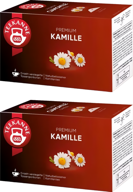 TEEKANNE 恬康樂 Premium Camomile 洋甘菊草本茶, 1.5g, 20個裝, 2組