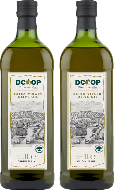Dcoop 特級初榨橄欖油, 2瓶, 1L