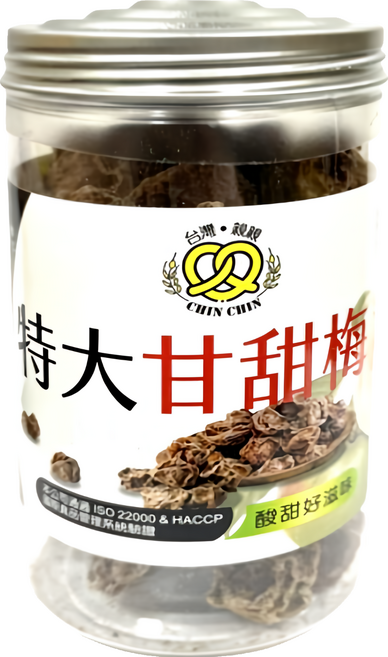 台灣親親 特大甘甜梅, 190g, 1罐