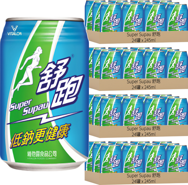 Super Supau 舒跑 運動飲料, 245ml, 96罐