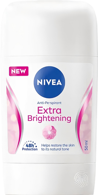 NIVEA 妮維雅 台灣公司貨 止汗爽身乳膏 Pro升級版 亮白系列, 1罐, 50ml