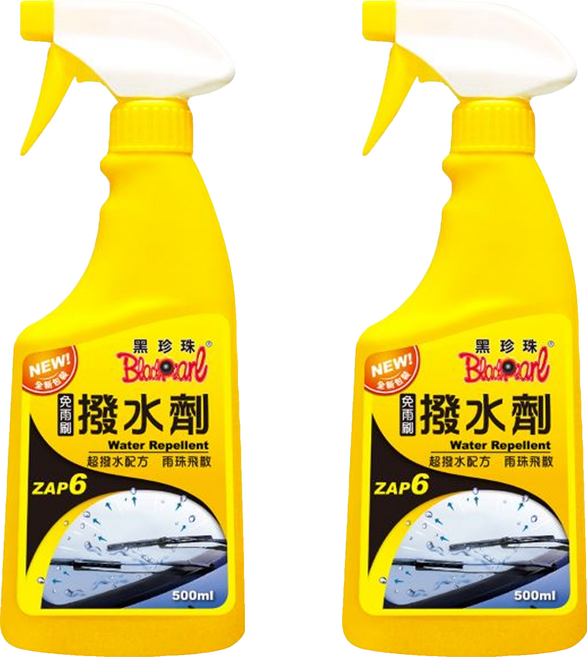 BlackPearl 黑珍珠 玻璃撥水劑, 500ml, 2入