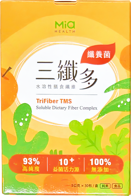 Mia 米雅 三纖多 水溶性膳食纖維粉 TMS, 30包, 5g, 1盒