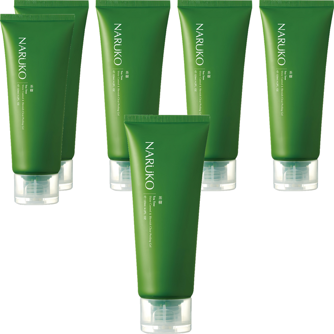 NARUKO 牛爾 台灣公司貨 茶樹控油去角質凝膠, 120ml, 6條