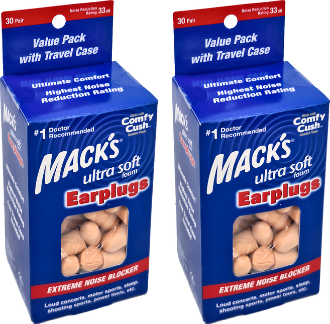 MACK'S 美國 泡棉耳塞 香檳金色, 30副, 2組