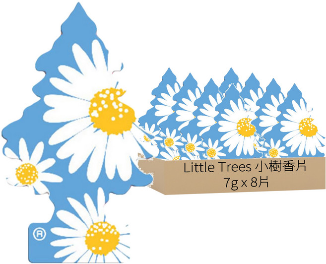 Little Trees 小樹香片 香氛卡, 陽光雛菊, 7g, 8片
