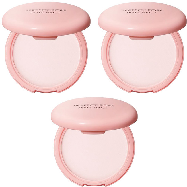 THe SaeM 得鮮 完美控油蜜粉餅 11g, 粉色, 3個