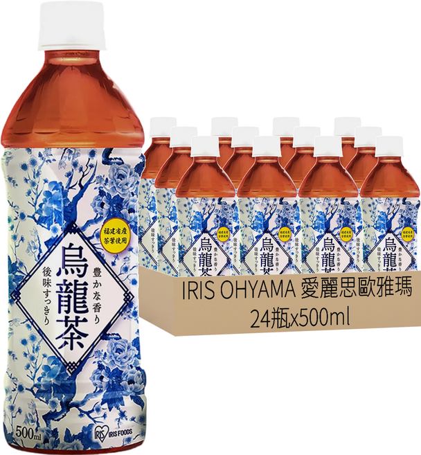 IRIS OHYAMA 愛麗思歐雅瑪 烏龍茶, 500ml, 24瓶