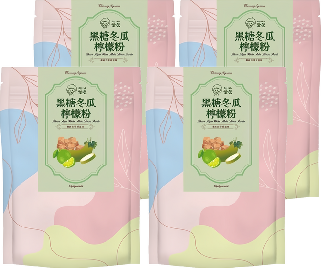 CHILL 愛吃 黑糖冬瓜檸檬, 25g, 6入, 4袋